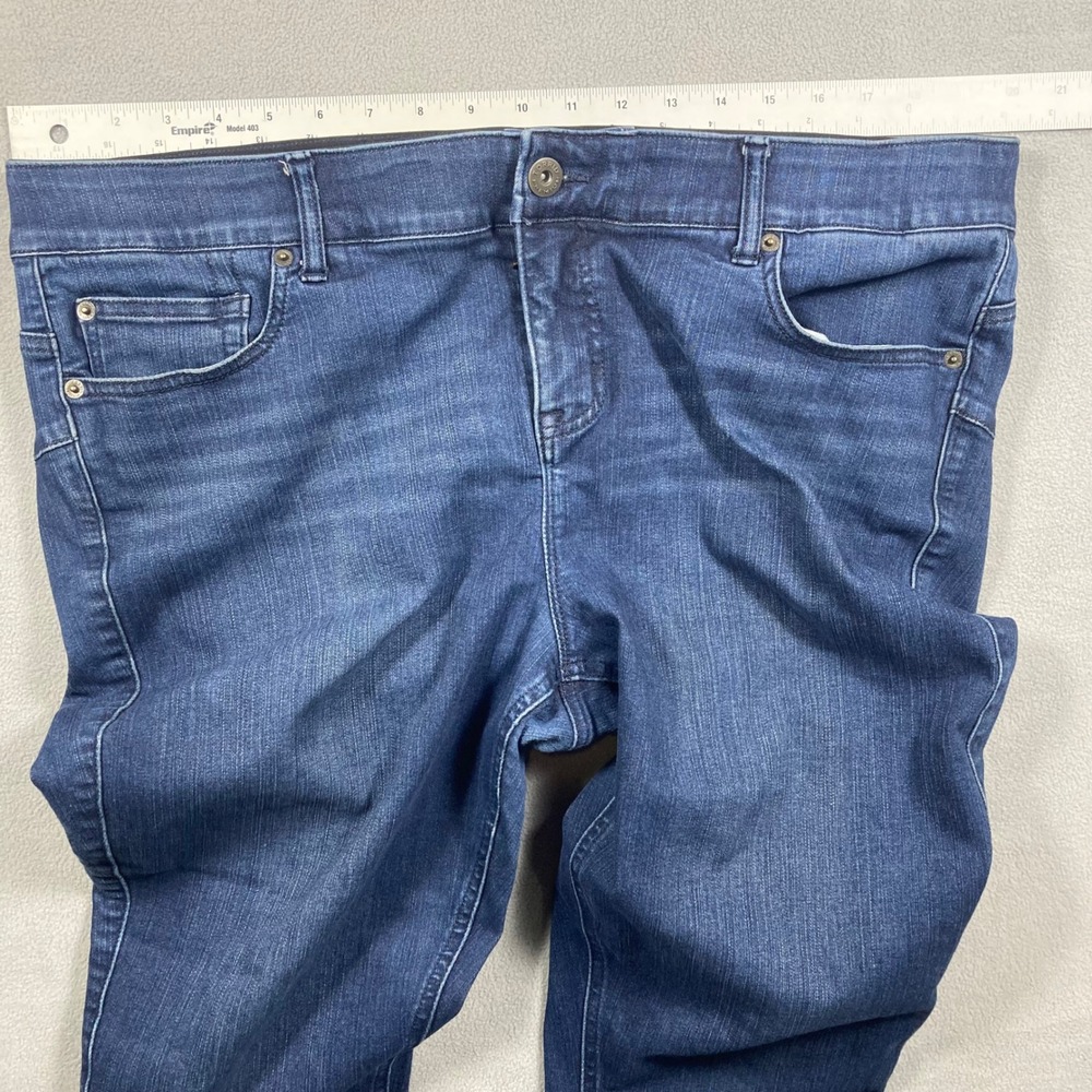 Torrid Jeans Womens 20R Blue Skinny Mid Rise Bombshell Skinny Stretch Dark - Picture 4 of 9